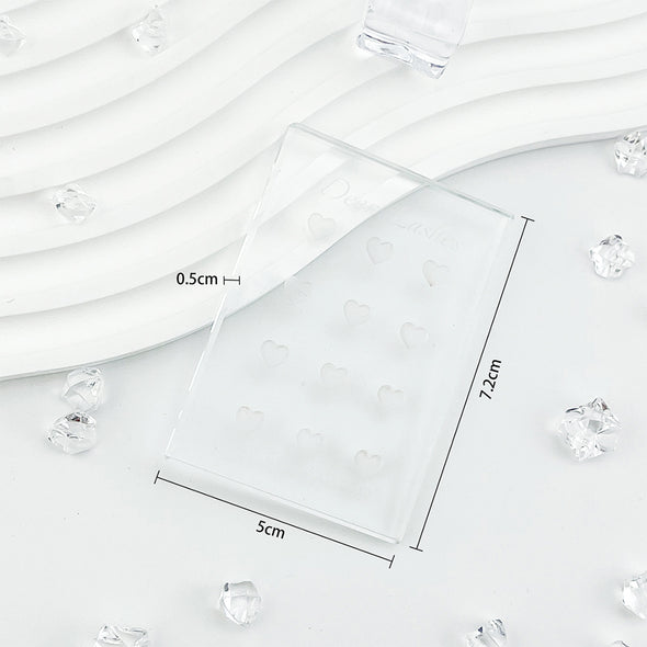 Reuseable glass glue tile DeerLashes